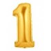 Number Balloons (Gold/Silver color)